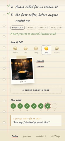 Gratitude - Three Things iPhone screenshot