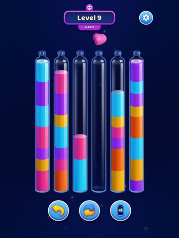 3D Colorful Sort™ Magic Water iPad screenshot