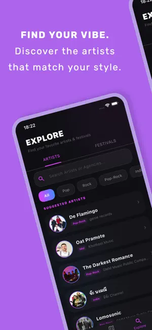MyStage - Artist Tracker iPhone screenshot 2