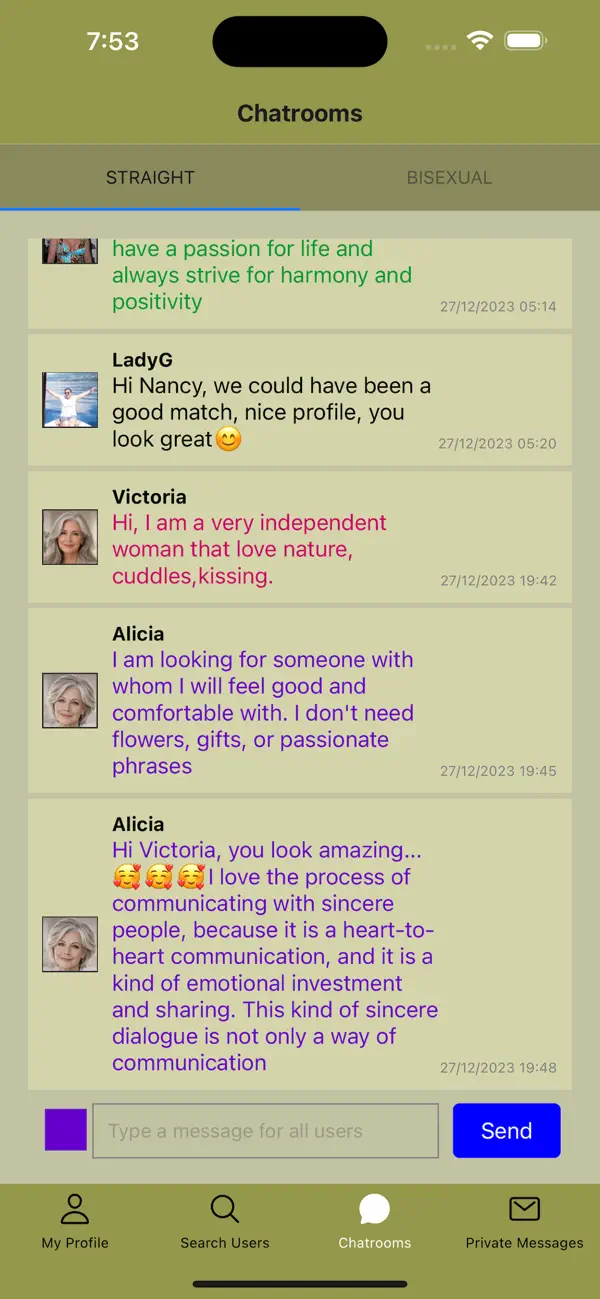 Screenshot #2 pour Str8 & Bi - Seniors Dating App