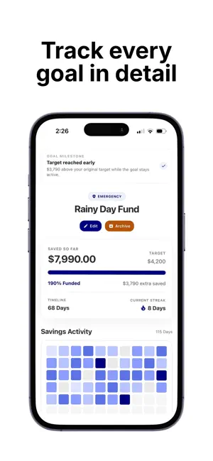 Pondo: Daily Savings Tracker screenshot 2