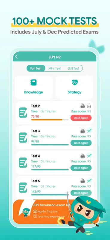 Migii JLPT: JLPT test N5-N1 screenshot 2 of 9