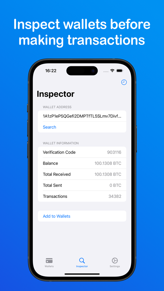#2. Wallet Inspector (iOS) Bởi: KeoGlobal