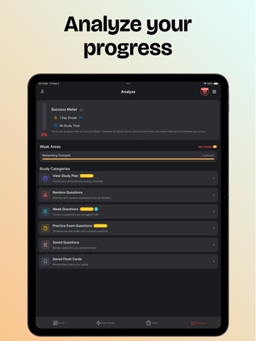 CompTIA A+ Practice 2026 Test iPad screenshot