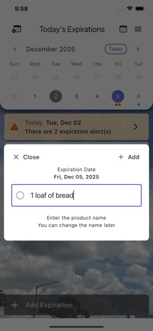 Expiry Keeper: 保质期管理 screenshot