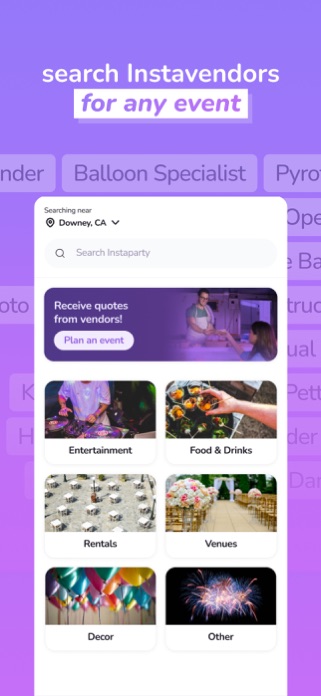 Instaparty - Planners Screenshot 1 of 5