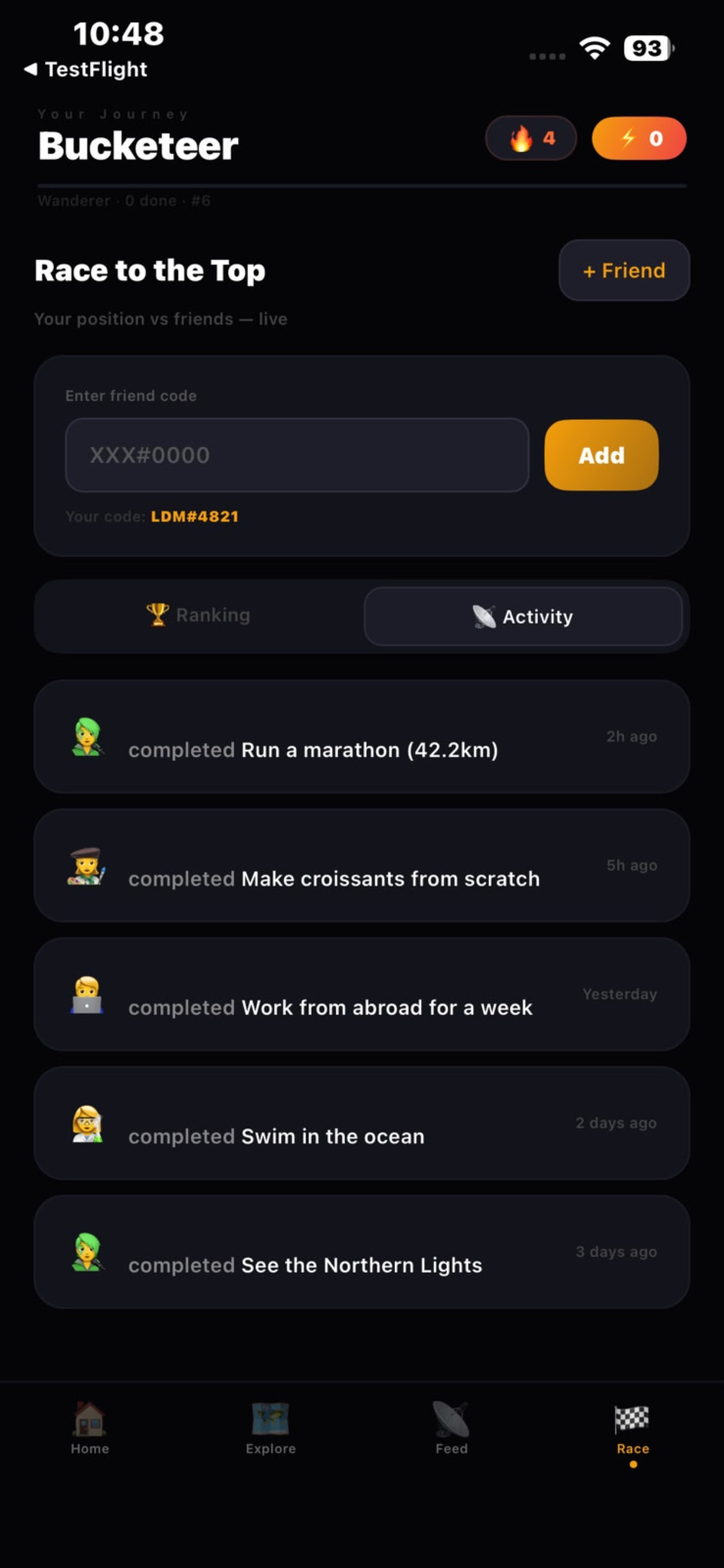 Bucketer screenshot 3