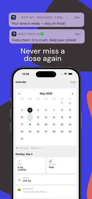Dosey: GLP-1 & Shot Tracker screenshot 3