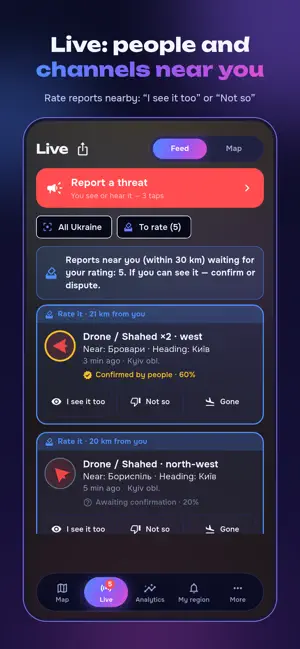 Мапа повітряних тривог України screenshot 2