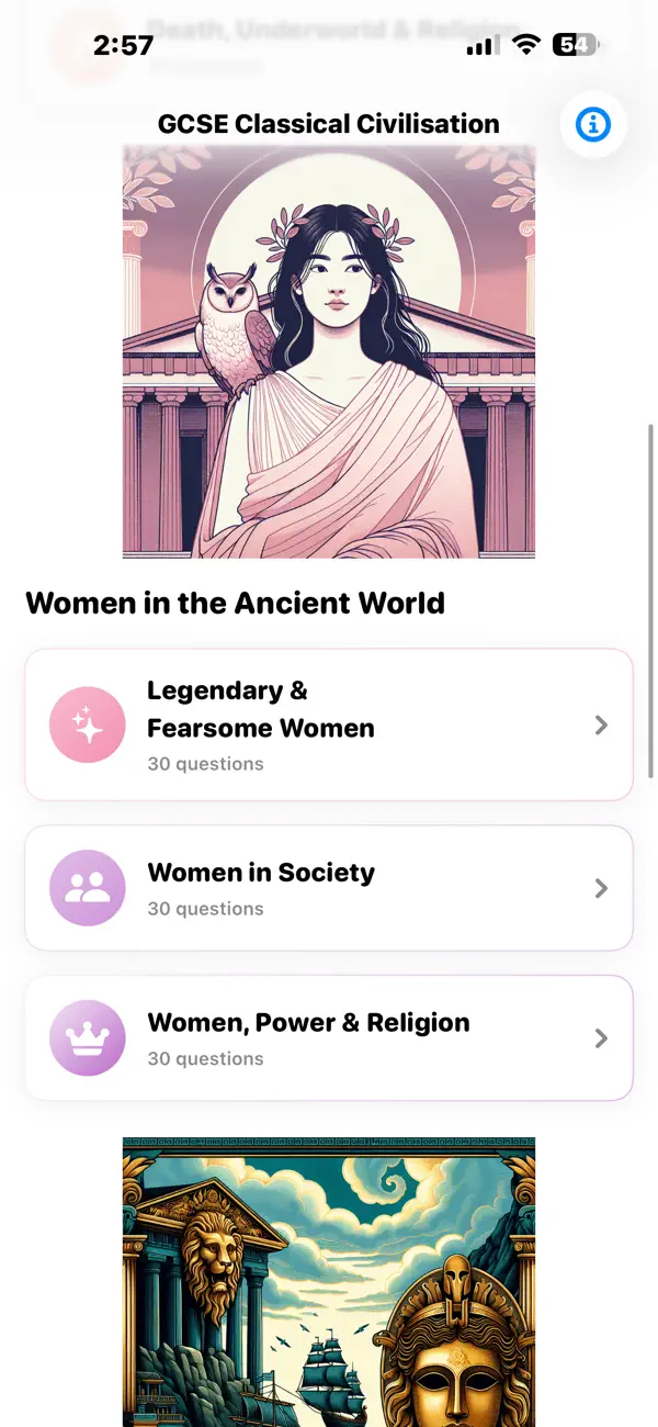 Screenshot #3 pour GCSE Classical Civilisation