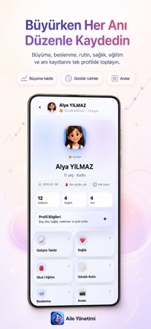 Aile Yönetimi - Family Planner iPhone screenshot
