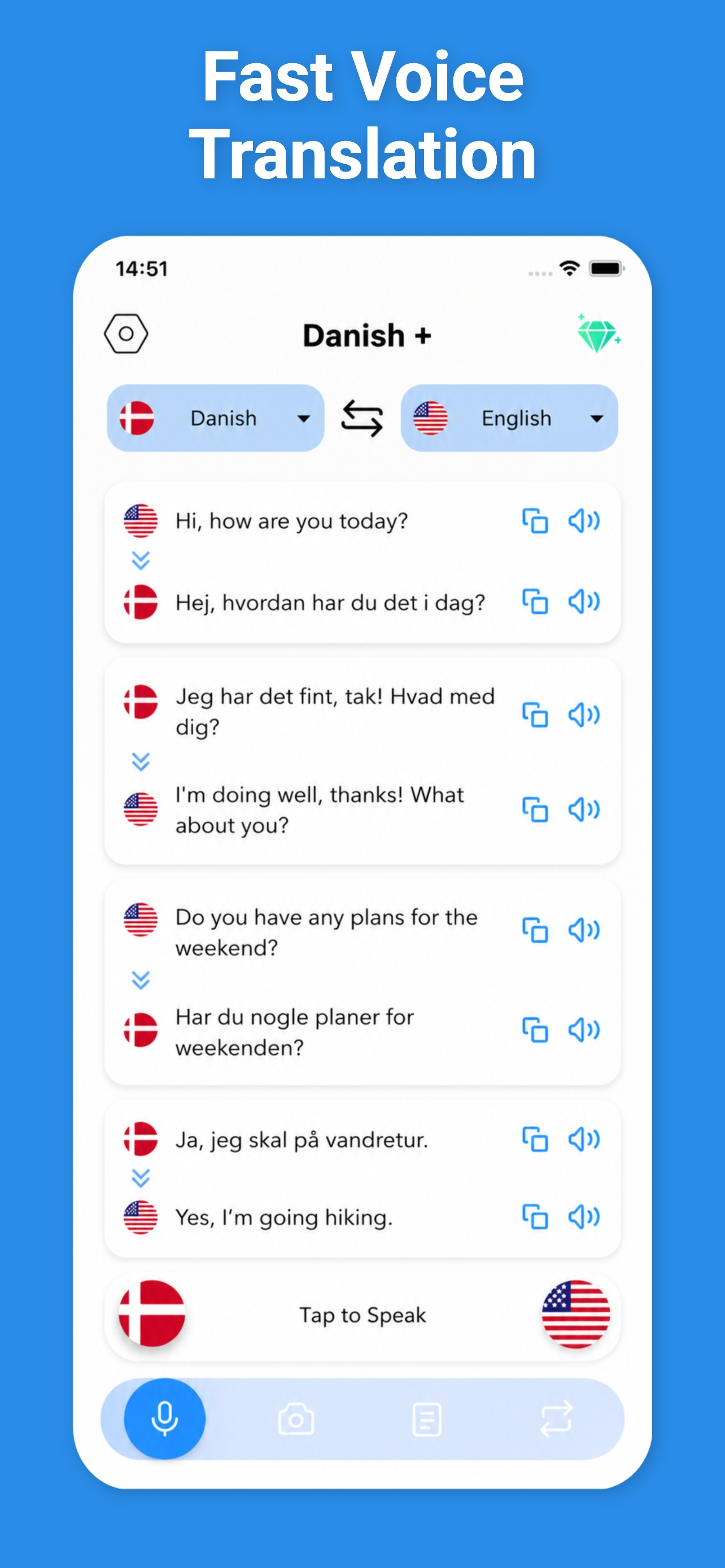 Danish Translator & More + screenshot 2