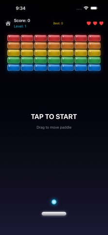 Brick Breaker App screenshot
