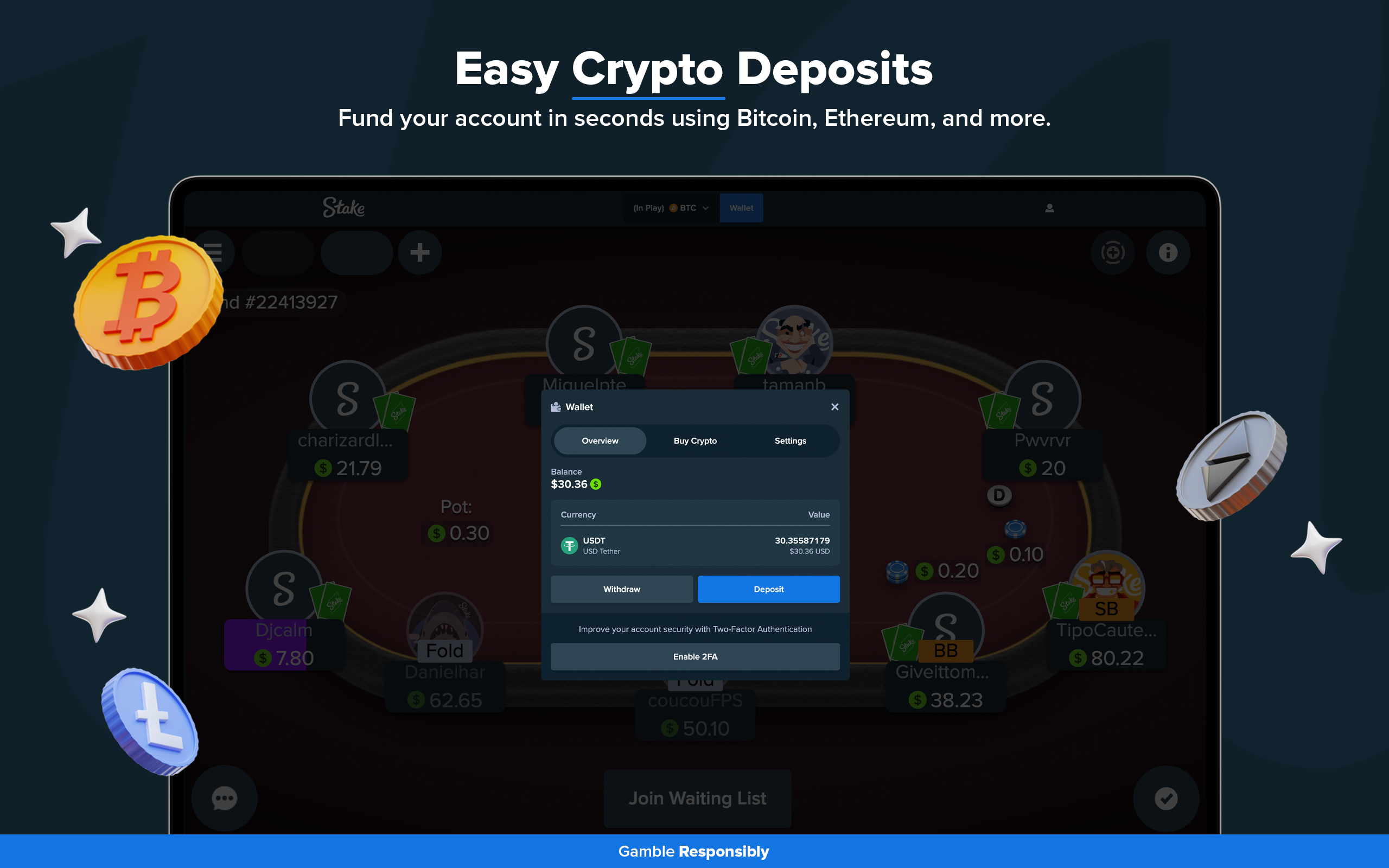 Stake Poker - Real Money
