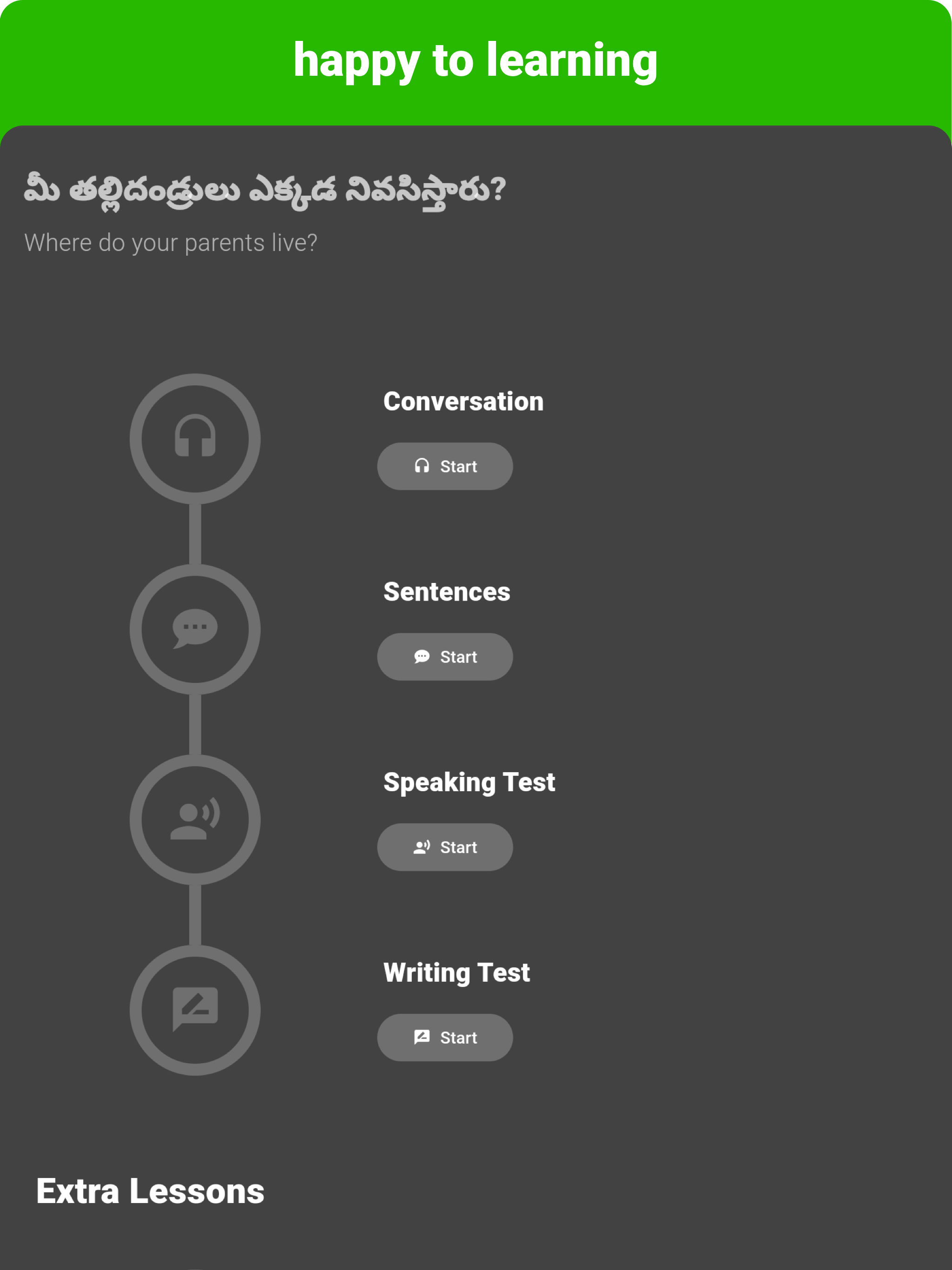 Telugu - Listening Speaking