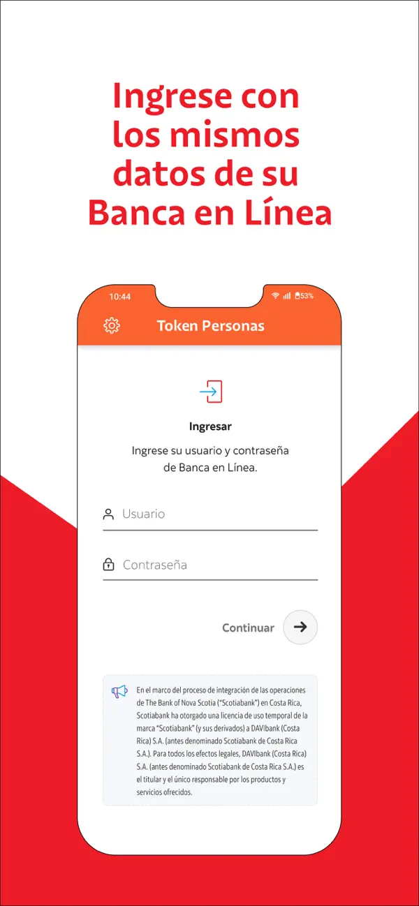 Screenshot #2 pour DAVIbank Token Personas CR