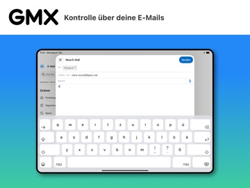 GMX - Mail, Cloud & News iPad screenshot 2