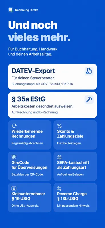 Rechnung Direkt: E-Rechnung screenshot 10 of 10