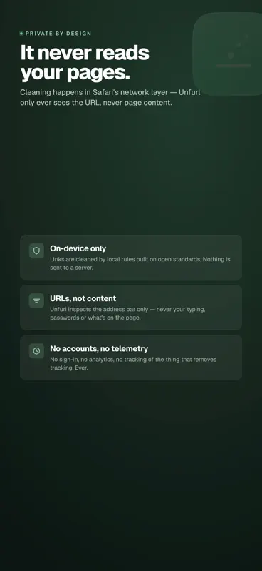 Unfurl: Strip Link Trackers screenshot 5 of 6
