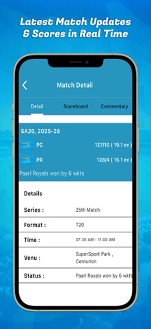 Live Cricket TV Scores iPhone screenshot 9