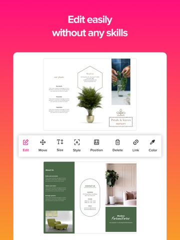 Brochure Pamphlet Maker iPad screenshot