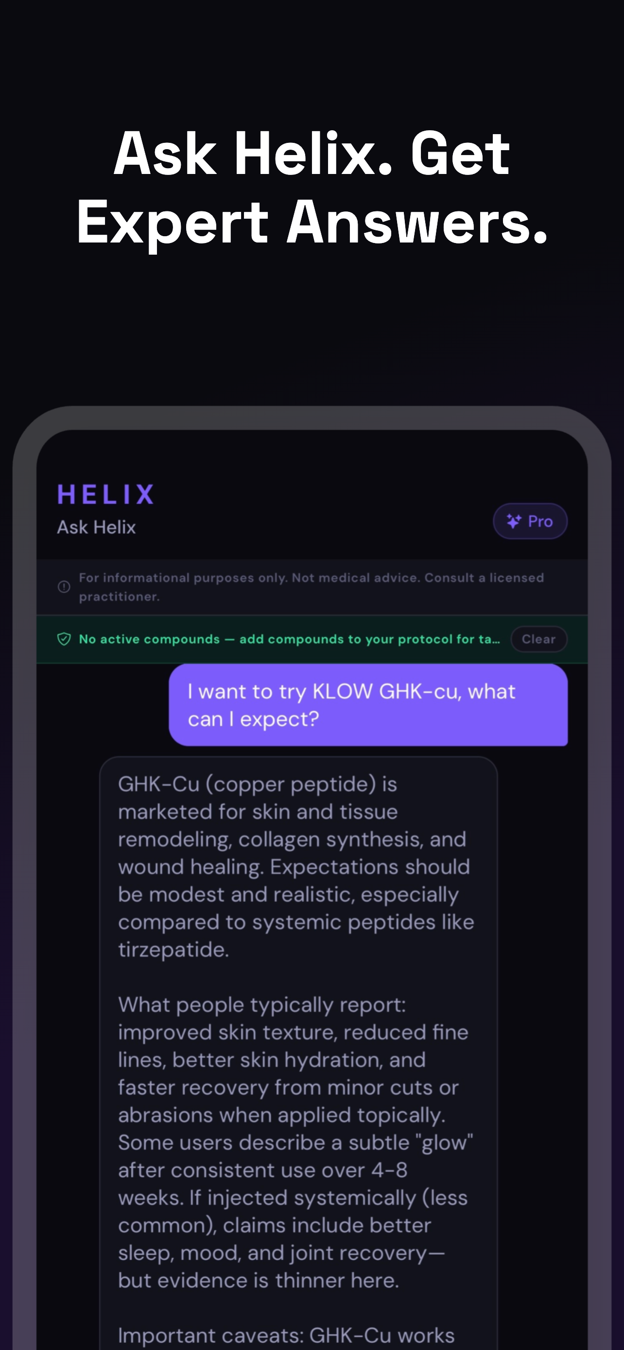 Helix: Peptide Tracker screenshot 4