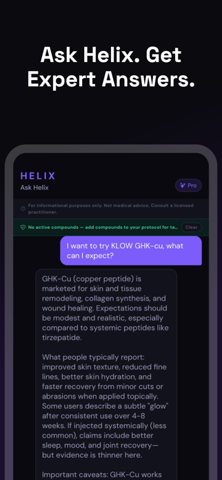 Helix: Peptide Tracker Screenshot 4 of 5