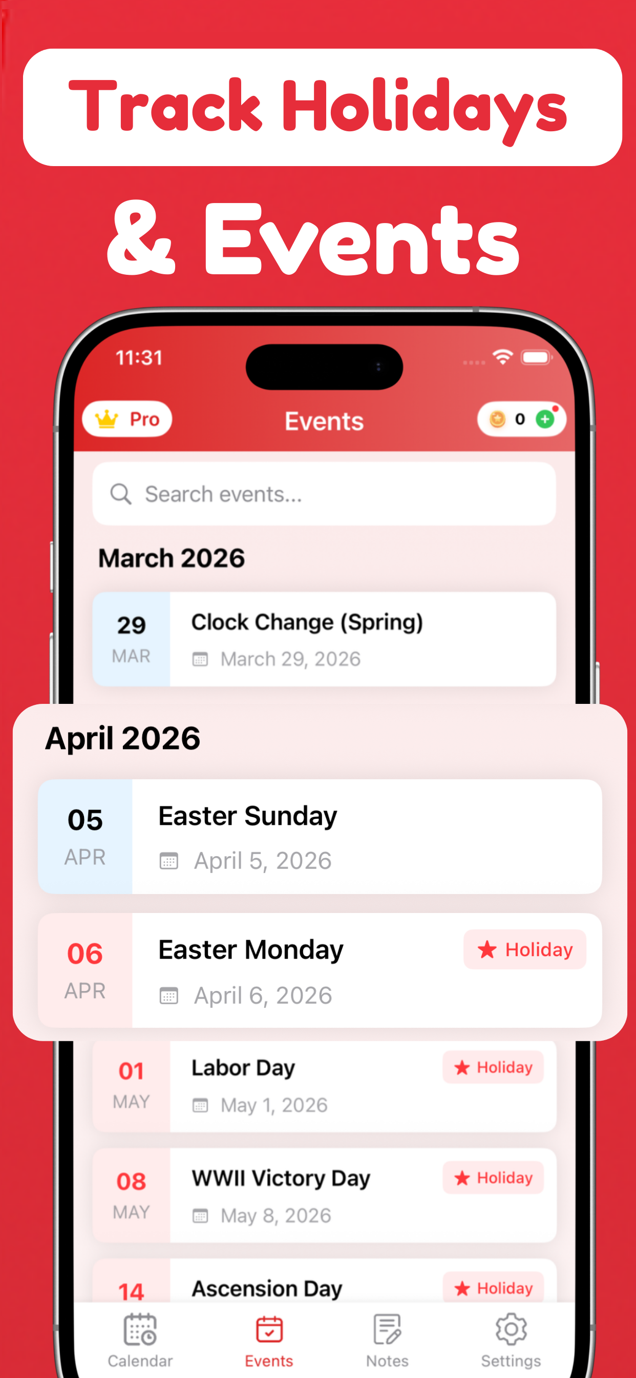 France Holidays Calendar 2026