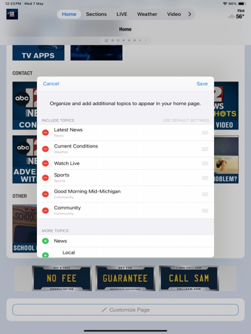 ABC12 News - WJRT iPad screenshot