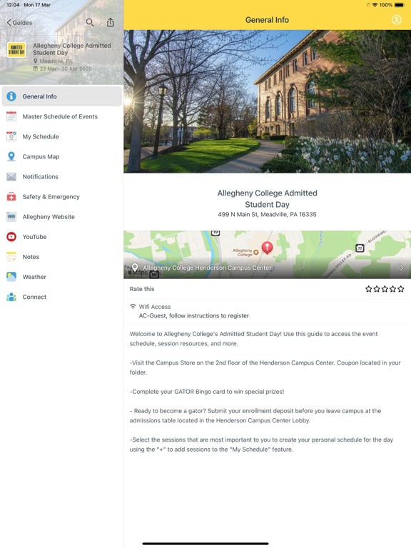 Screenshot #4 pour Allegheny College