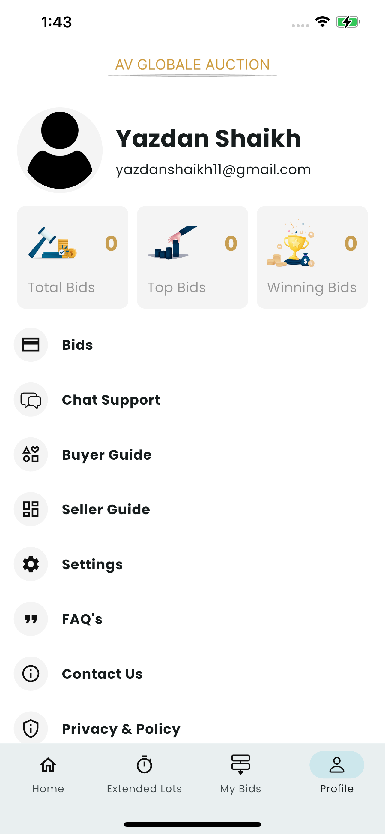 AV Globale Auction screenshot 5