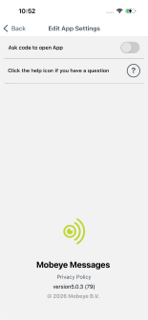 Mobeye messages screenshot 4