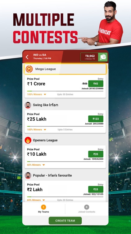 Howzat: Fantasy Cricket App screenshot-5