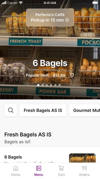 Perfecto's Caffè iPhone screenshot 2 - Food & Drink app