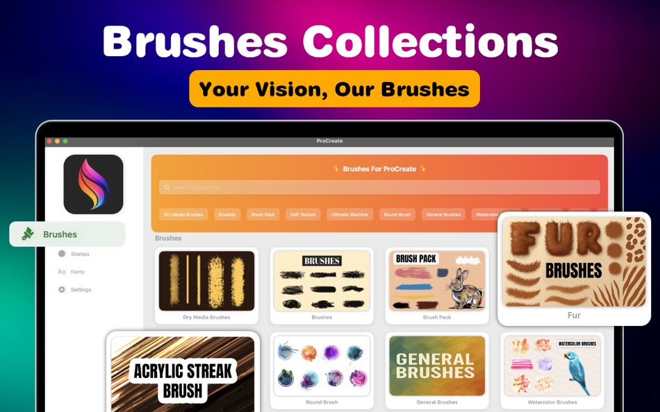 #2. Brushes & Tools for Procreate! (macOS) 由: Syed Waqas Arshad