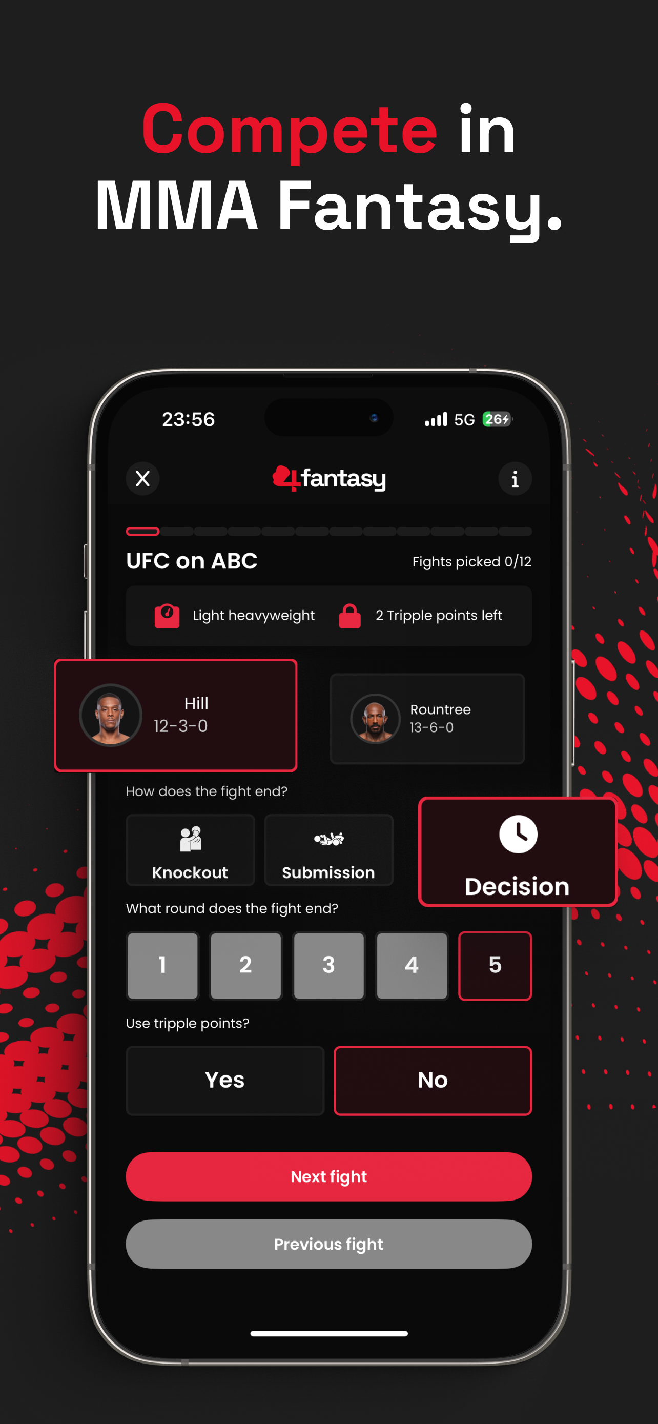 Fourounce: MMA Live Scores screenshot 4