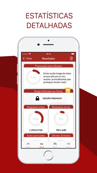 Testes Código da Estrada IMTT Screenshot