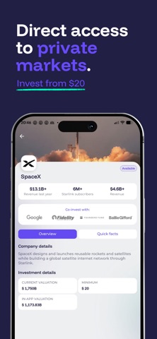 WLTH: Private Market Access screenshot