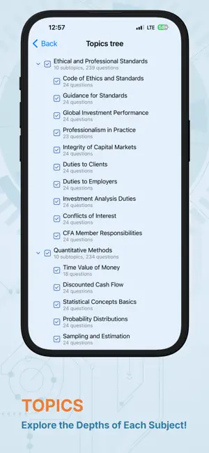 CFA Exam Prep Test screenshot 2