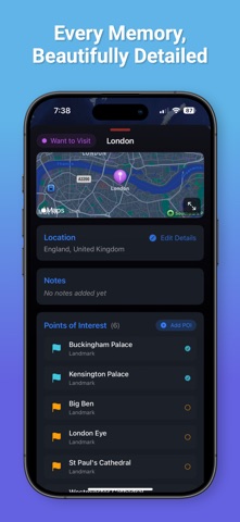 TrekPins screenshot