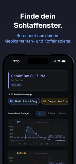 Screenshot von FocusCurve: ADHS Med-Tracker auf dem iPhone 4