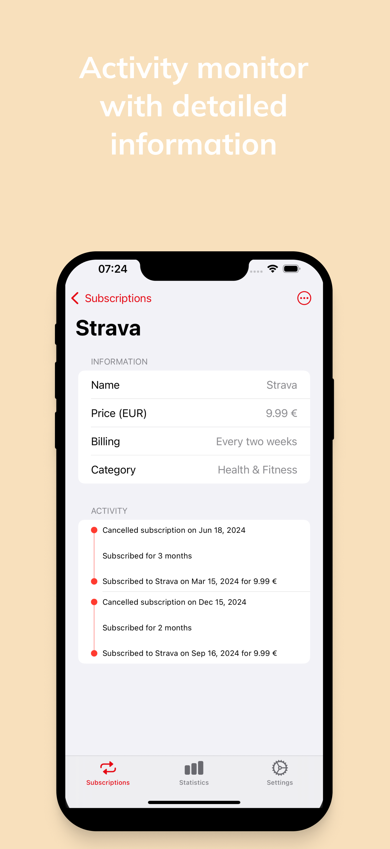 Subbie: Subscription Tracker