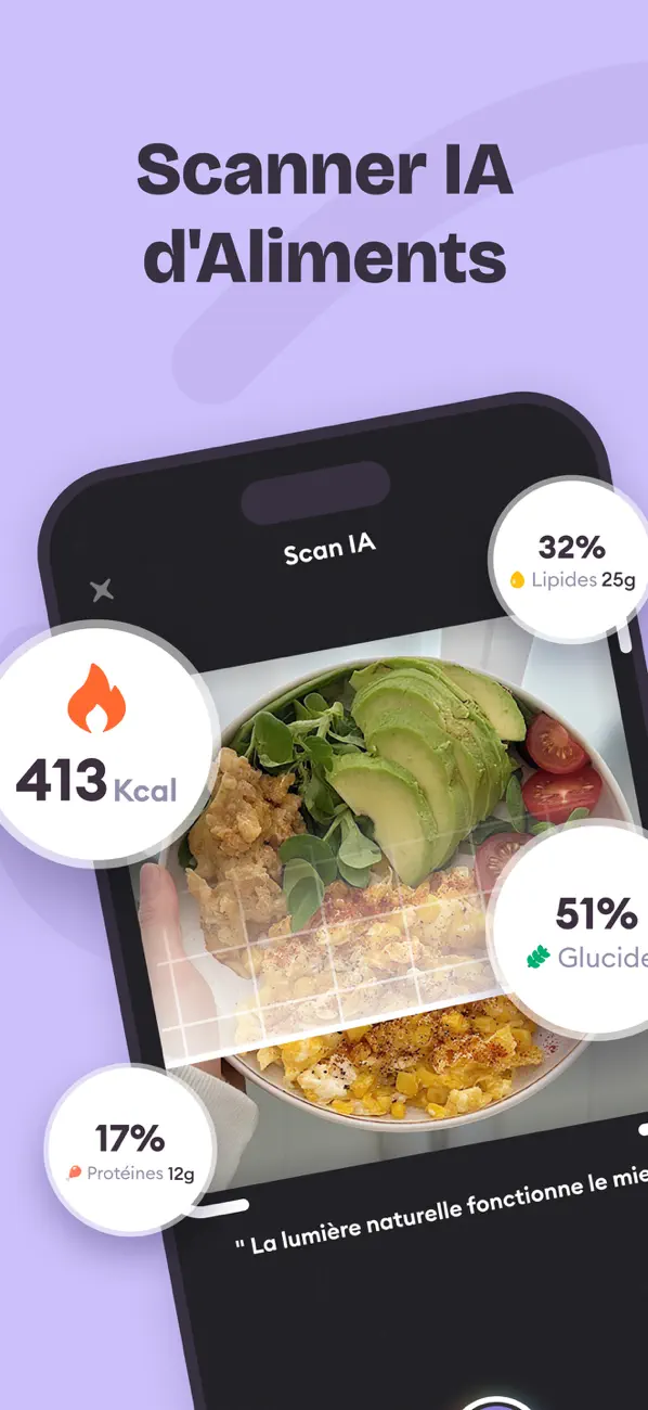 Screenshot #1 pour CaloriQ - Tracker Calories IA