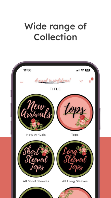 Dressed In Confidence Shop Screenshot
