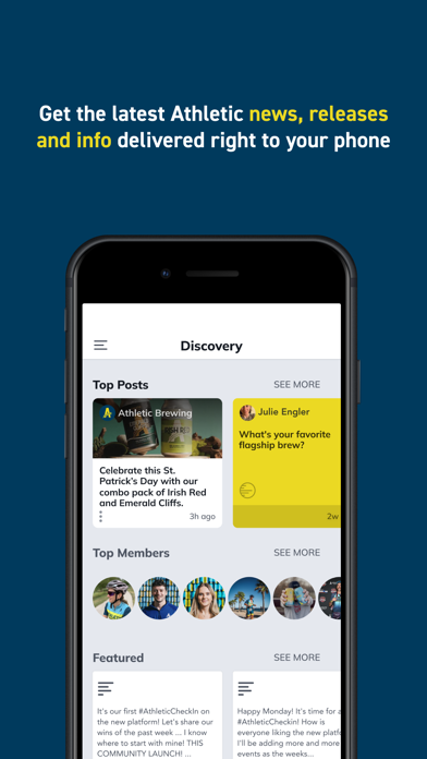 Athletic Brewing Ambassadors iPhone screenshot 4 - Social Networking app