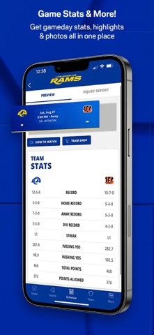 Los Angeles Rams iPhone screenshot