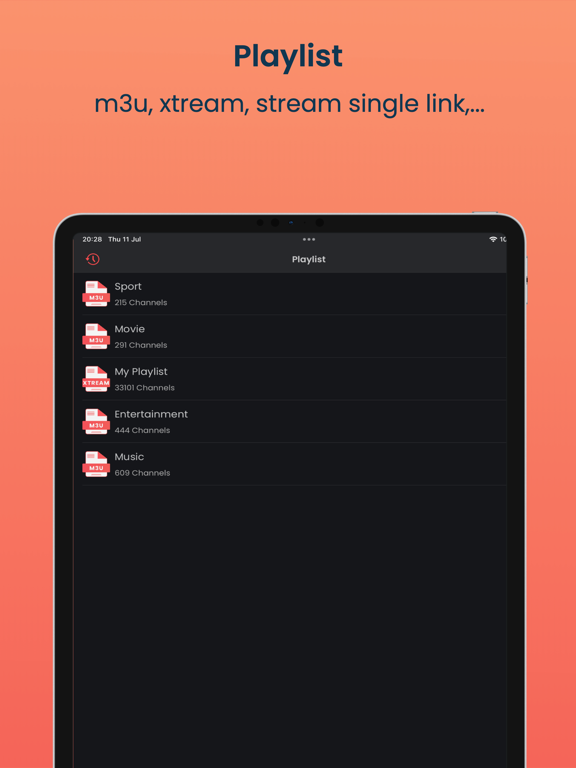 IPTV Player Pro - TV Online iPad screenshot 3 - Entertainment app
