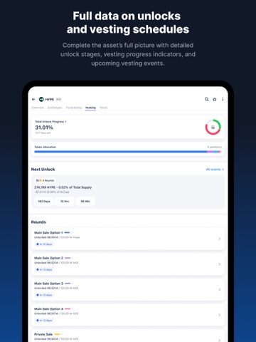 DropsTab: Crypto Tracker iPad screenshot
