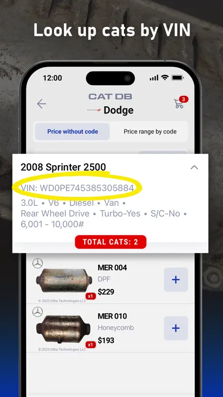 Cat DB – Catalytic Converters screenshot 3 of 9