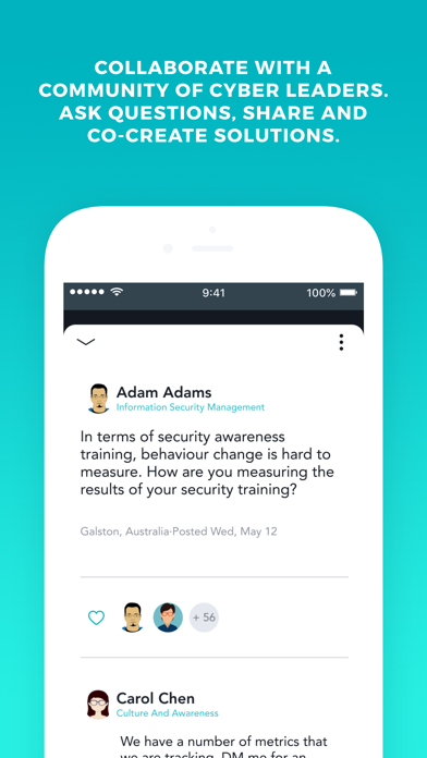 Screenshot 1 of Cyber Leadership Hub App